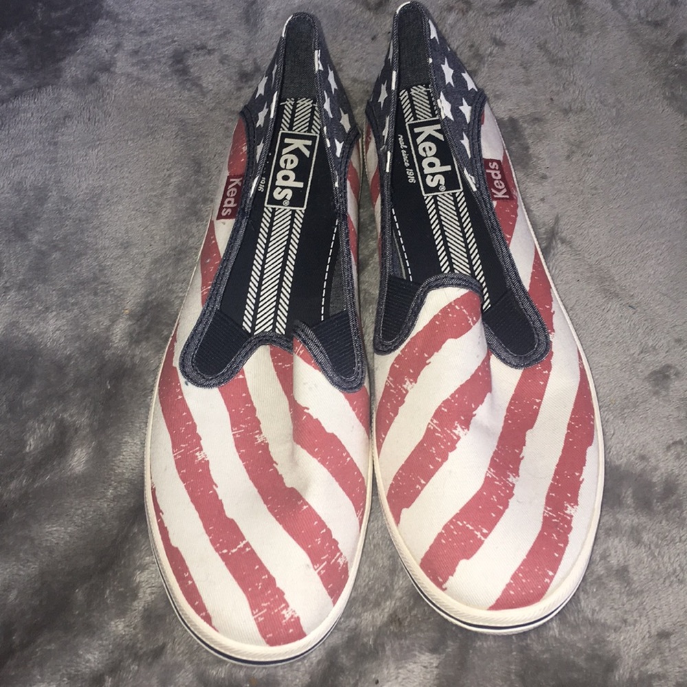 Women’s American flag Keds! Size 8